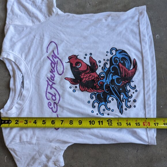 Koi Fish Baby Tee cropped Shirt - Picture 6 of 7